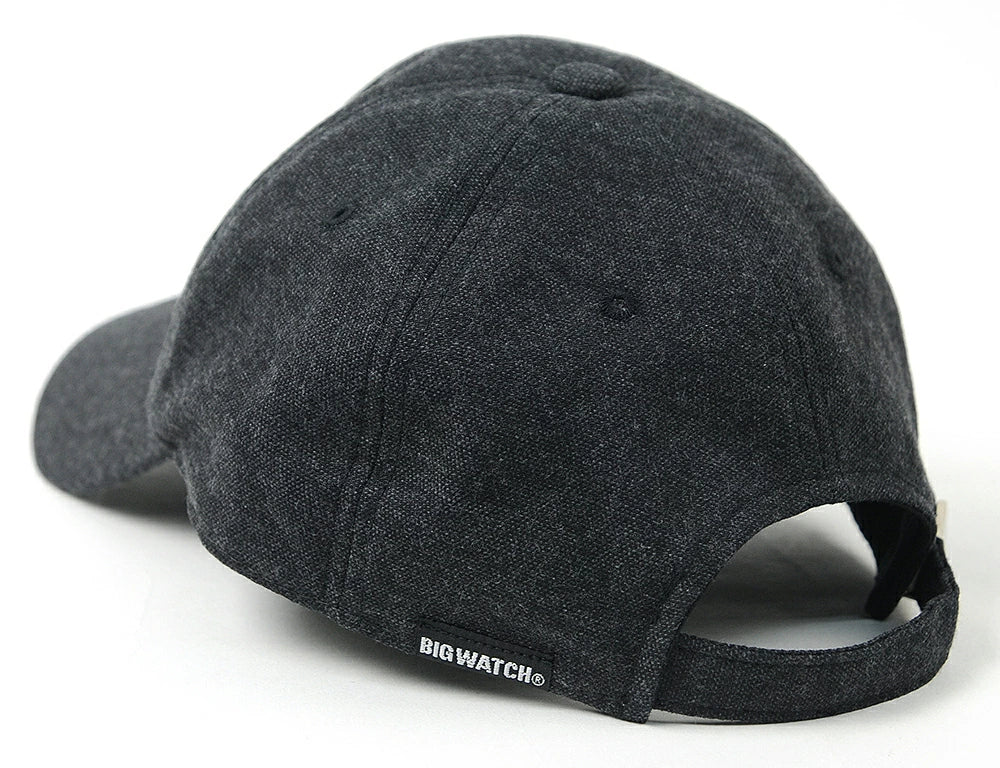 フランネル ローキャップ BIGWATCH正規品 チャコールグレー ローキャップ ビッグサイズ ビッグワッチ コットン100％ TCP-05 春 夏 秋 UVケア