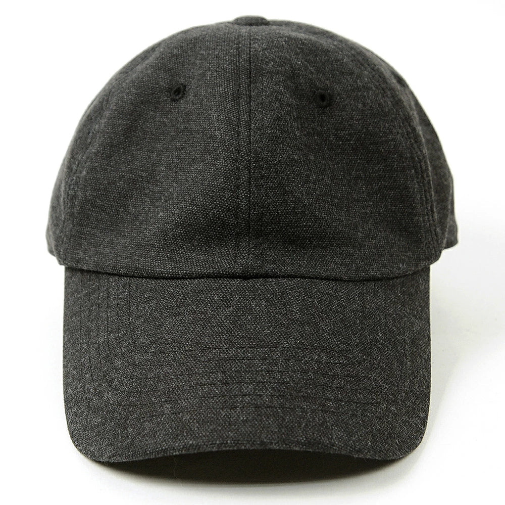 フランネル ローキャップ BIGWATCH正規品 チャコールグレー ローキャップ ビッグサイズ ビッグワッチ コットン100％ TCP-05 春 夏 秋 UVケア