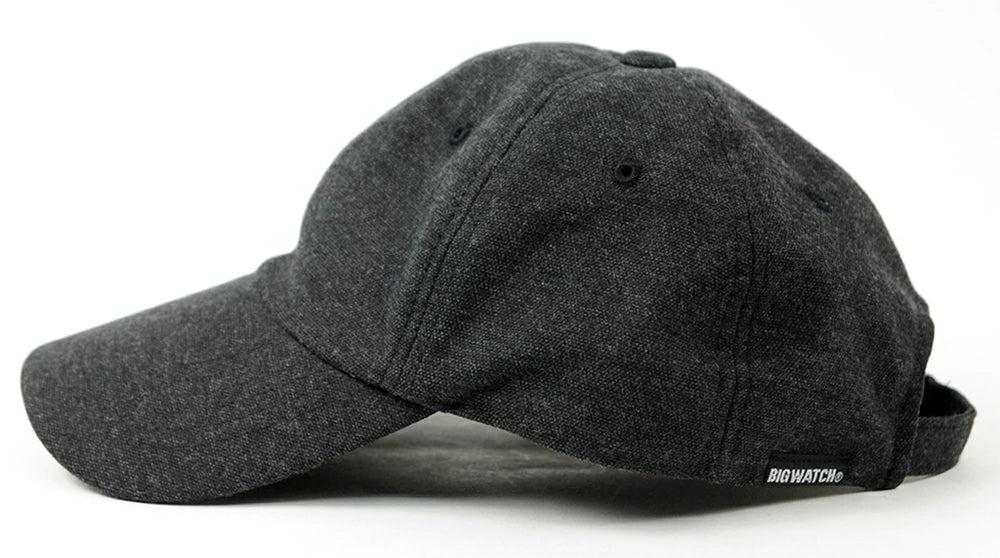 フランネル ローキャップ BIGWATCH正規品 チャコールグレー ローキャップ ビッグサイズ ビッグワッチ コットン100％ TCP-05 春 夏 秋 UVケア