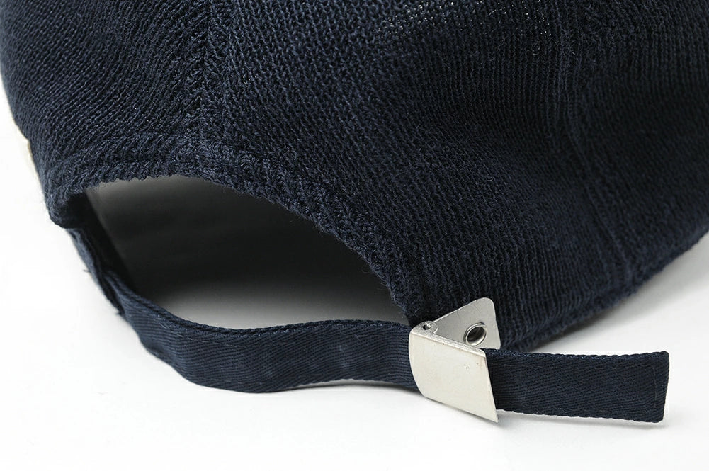 無地 ヘンプニットコットン ローキャップ BIGWATCH ネイビー 紺 TCP-06 ローキャップ コットン ビッグワッチ 秋冬