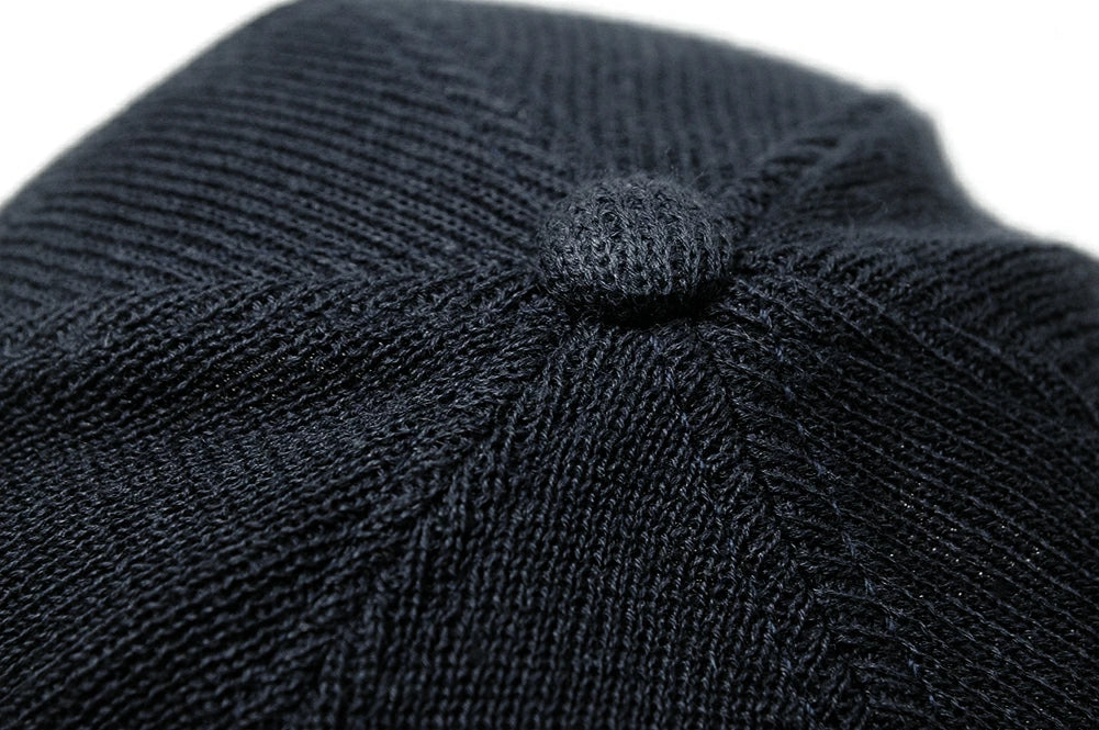 無地 ヘンプニットコットン ローキャップ BIGWATCH ネイビー 紺 TCP-06 ローキャップ コットン ビッグワッチ 秋冬