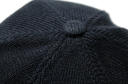 無地 ヘンプニットコットン ローキャップ BIGWATCH ネイビー 紺 TCP-06 ローキャップ コットン ビッグワッチ 秋冬