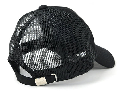 コットンキャップ BIGWATCH正規品 ブラック 6パネル メッシュキャップ ビッグサイズ ビッグワッチ メッシュ ゴルフキャップ スポーツ TCP-11M 春 夏 秋 UVケア