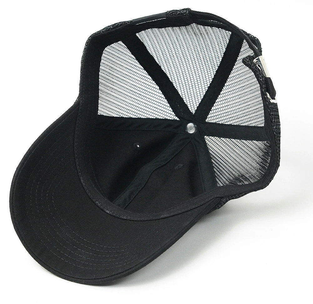 コットンキャップ BIGWATCH正規品 ブラック 6パネル メッシュキャップ ビッグサイズ ビッグワッチ メッシュ ゴルフキャップ スポーツ TCP-11M 春 夏 秋 UVケア
