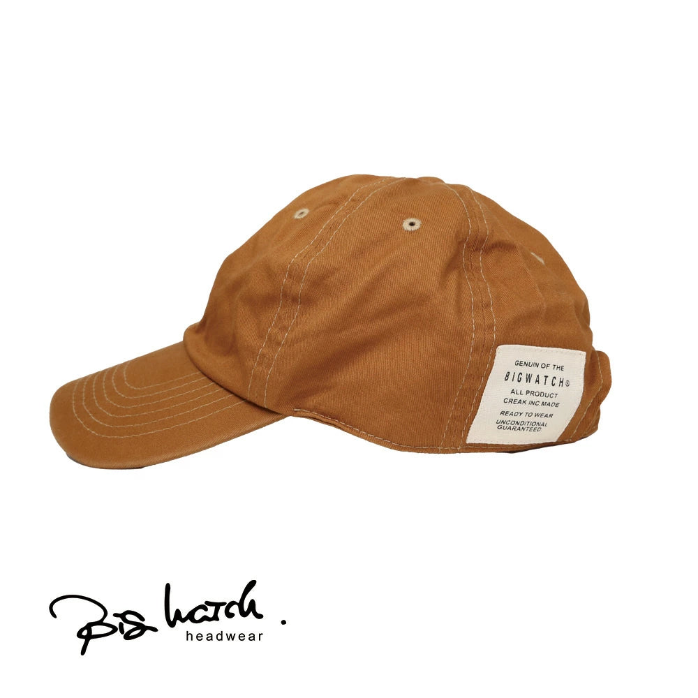 コットン キャップ BIGWATCH正規品 8色 黒/ブラック ローキャップ ビッグサイズ ビッグワッチ 6パネルキャップ TCP-01
