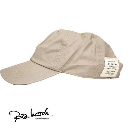 コットン キャップ BIGWATCH正規品 8色 黒/ブラック ローキャップ ビッグサイズ ビッグワッチ 6パネルキャップ TCP-01