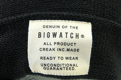 ヘンプシェード ニット ブラック 黒 ニットキャップ ルーズ ビッグワッチ つば付ニット サイズ TH-01 春 秋 冬 春 夏 秋 UVケア BIGWATCH正規品