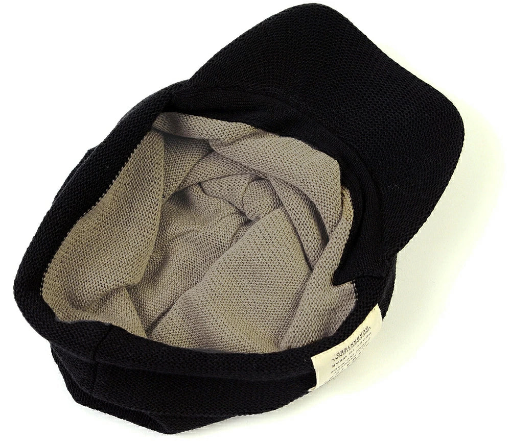 ヘンプシェード ニット ブラック 黒 ニットキャップ ルーズ ビッグワッチ つば付ニット サイズ TH-01 春 秋 冬 春 夏 秋 UVケア BIGWATCH正規品