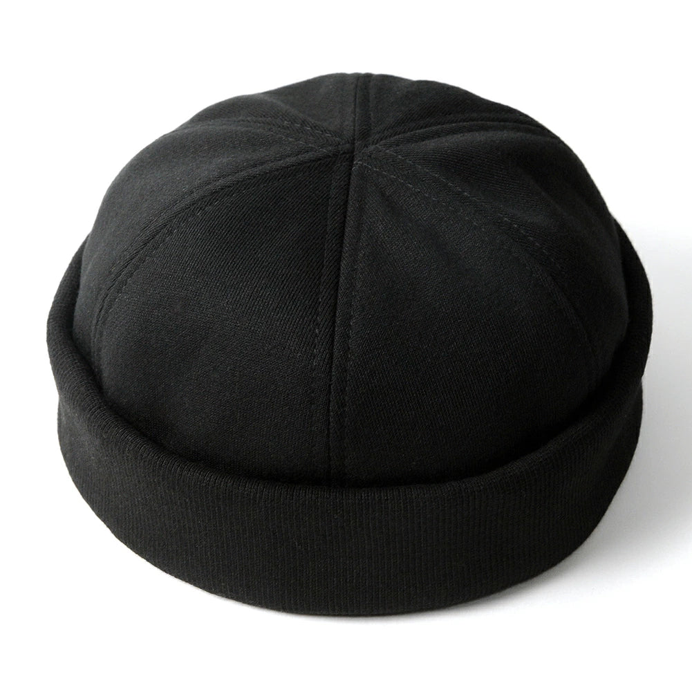 サグキャップ ビッグワッチ ブラック 黒 ショートワッチ ロールキャップ コットン100％ THG-01 BIGWATCH正規品