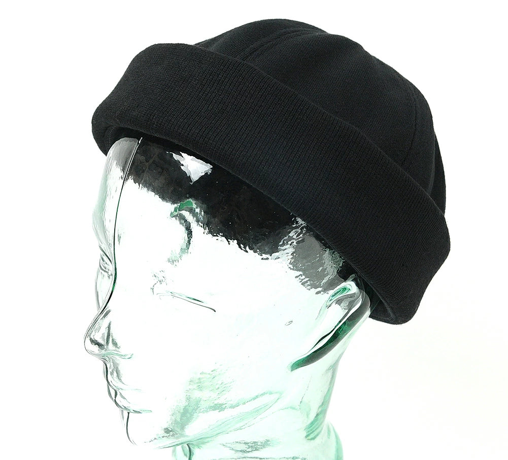 サグキャップ ビッグワッチ ブラック 黒 ショートワッチ ロールキャップ コットン100％ THG-01 BIGWATCH正規品