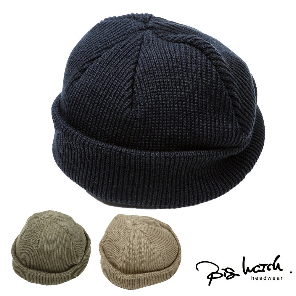 ショートワッチ 黒,ベージュ,カーキ 浅め ニット帽 ニットキャップ THG-03,04,05 秋冬 男女兼用 BIGWATCH正規品レディース メンズ