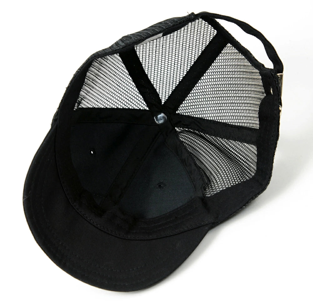 ブリッジキャップ BIGWATCH正規品 黒 ブラック ビッグサイズ ビッグワッチ メッシュキャップ つば 短い アンパイア UCPM-01 春 夏 秋