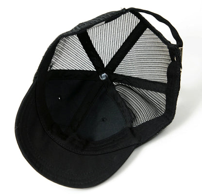 ブリッジキャップ BIGWATCH正規品 黒 ブラック ビッグサイズ ビッグワッチ メッシュキャップ つば 短い アンパイア UCPM-01 春 夏 秋