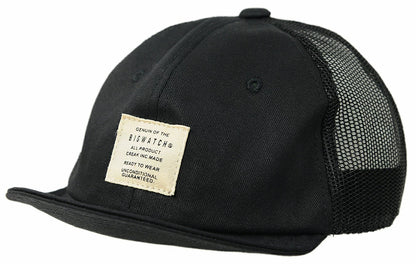 ブリッジキャップ BIGWATCH正規品 黒 ブラック ビッグサイズ ビッグワッチ メッシュキャップ つば 短い アンパイア UCPM-01 春 夏 秋