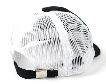 ブリッジキャップ BIGWATCH正規品 ブラック/ホワイト ビッグワッチ メッシュキャップ つば 短い アンパイア UCPM-02 春 夏 秋