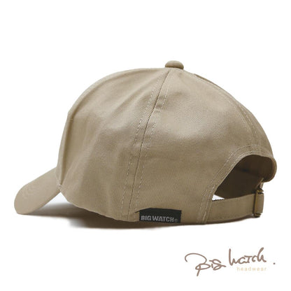 無地 ６パネルキャップ グレージュ ベージュ BIGWATCH キャップ WC-01 春夏 秋 UVケア 男女兼用サイズ レディース 帽子