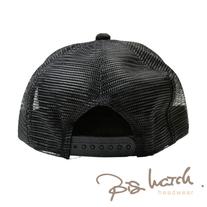 無地 ヘンプ キャップ BIGWATCH ビッグワッチ オールブラック 黒 メッシュ WCPM-09B 春夏 男女兼用サイズ 帽子 レディース
