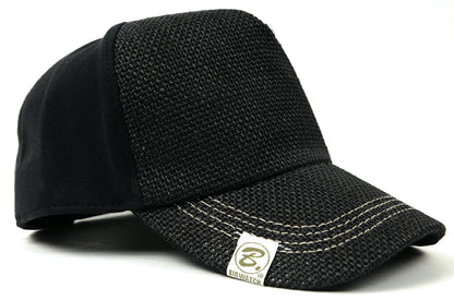 無地 ヘンプ コットン キャップ ビッグワッチ BIGWATCH正規品 オールブラック 黒 WCPMCT-01 春 夏 秋 男女兼用サイズ キャップ