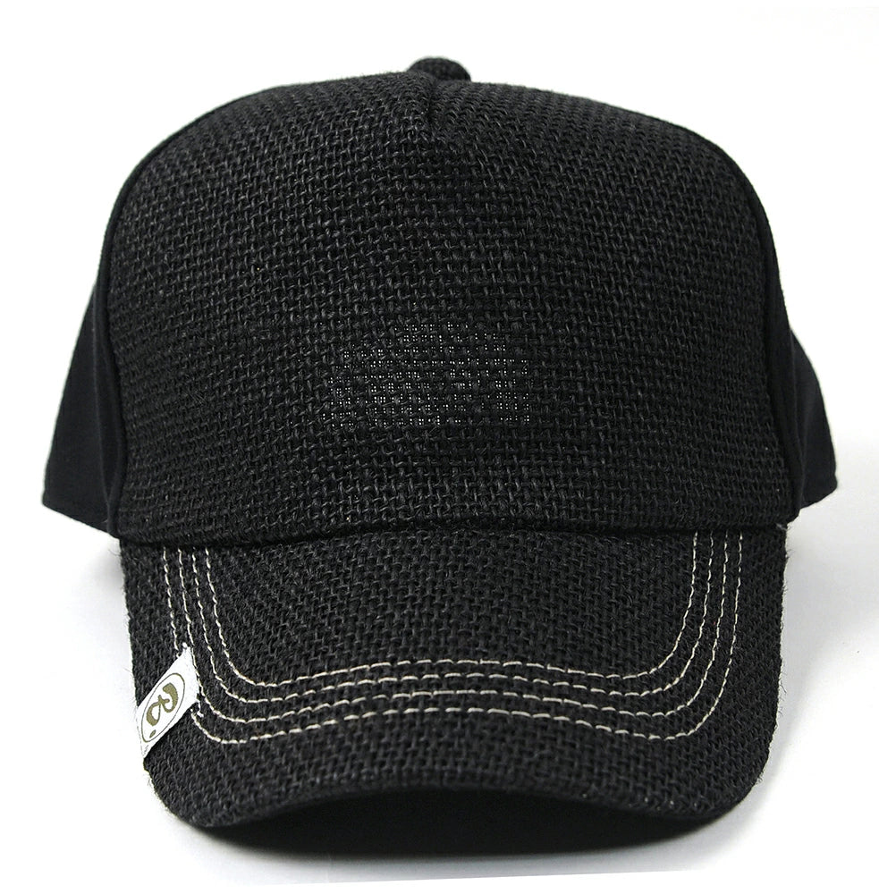 無地 ヘンプ コットン キャップ ビッグワッチ BIGWATCH正規品 オールブラック 黒 WCPMCT-01 春 夏 秋 男女兼用サイズ キャップ
