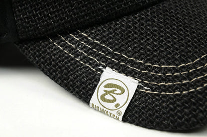 無地 ヘンプ コットン キャップ ビッグワッチ BIGWATCH正規品 オールブラック 黒 WCPMCT-01 春 夏 秋 男女兼用サイズ キャップ