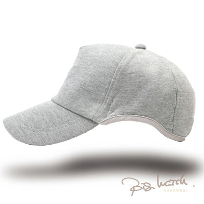 無地 ラウンド スウェットキャップ MIXグレー ビッグワッチ スポーツキャップ ウォーキング ランニング WCPR-04 男女兼用サイズ 帽子 春夏 秋 UVケア