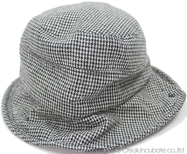ハット ツイード ビッグワッチ BIGWATCH グレー 千鳥格子 ハウンドトゥース ドッグトゥース グレンチェック WH-02 春 夏 秋 UVケア バケットハット 大きいサイズ メンズ 帽子 レディース
