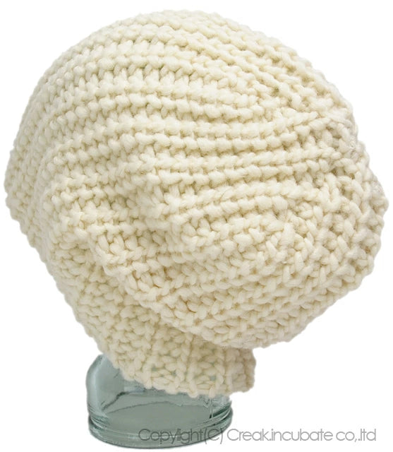 ウール ビッグワッチ ホワイト 白 BIGWATCH ニットキャップ 大きめサイズ ワッチキャップ 防寒対策 W-02 春 秋 冬 大きいサイズ メンズ 帽子 帽子 ニット帽