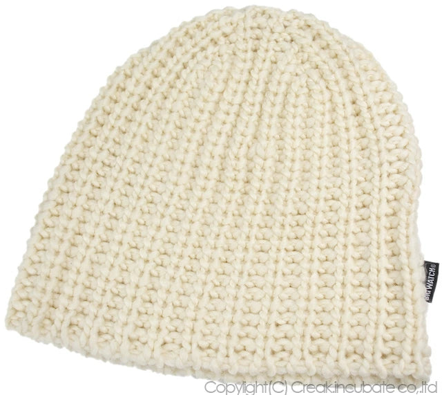 ウール ビッグワッチ ホワイト 白 BIGWATCH ニットキャップ 大きめサイズ ワッチキャップ 防寒対策 W-02 春 秋 冬 大きいサイズ メンズ 帽子 帽子 ニット帽