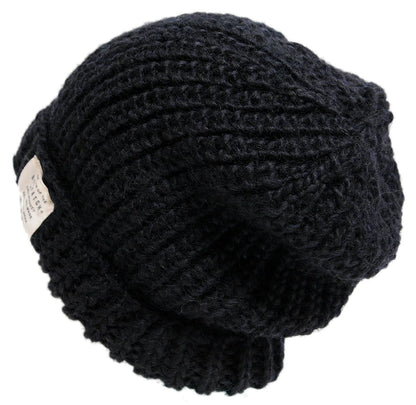 ウール ビッグワッチ ブラック 黒 BIGWATCH正規品 ニットキャップ 大きめサイズ ワッチキャップ 防寒対策 W-03 春 秋 冬 大きいサイズ メンズ 帽子 ニット帽 ロング
