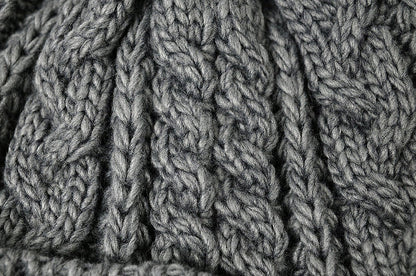 ツバ付き ウール ニットキャップ BIGWATCH グレー ビーニー ビッグサイズ ビッグワッチ ワッチキャップ 防寒対策 春 秋 冬 WT-11