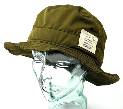 撥水加工 ハット 3色 メンズ ウォータープルーフ ハット ブラック サファリ ワイヤー フェスハット ビッグワッチ WPHA-01 春 夏 秋 UVケア バケットハット BIGWATCH正規品