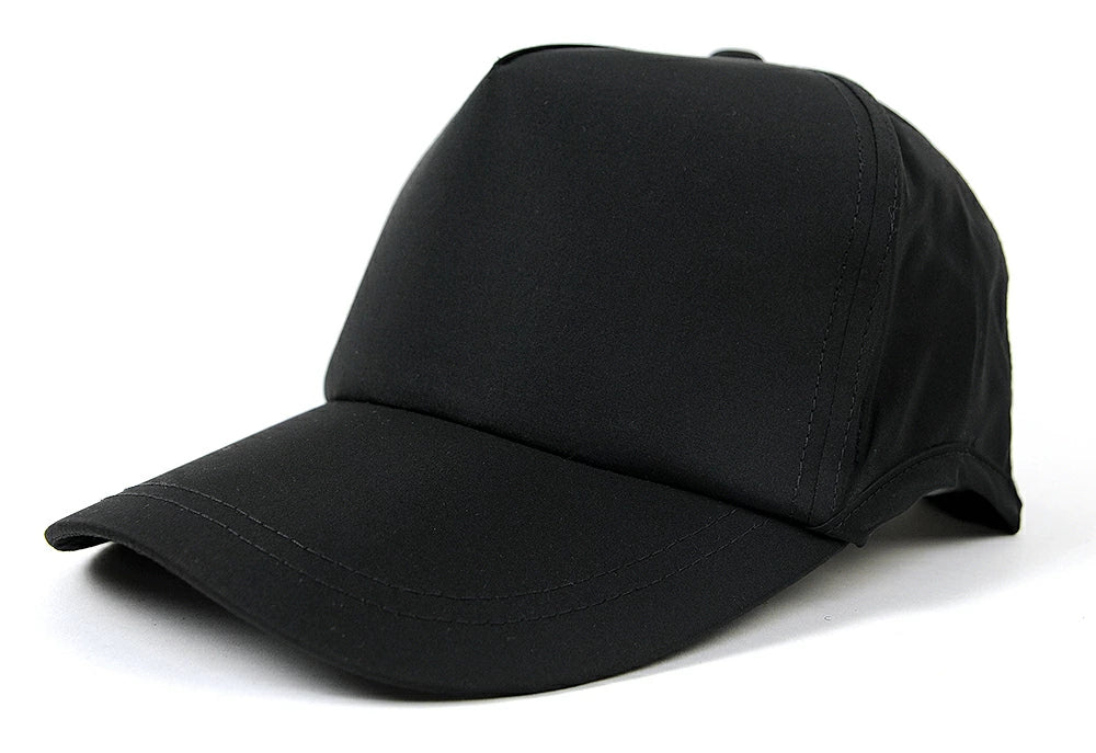 ウォータープルーフ（撥水加工）ラウンドキャップ BIGWATCH正規品 ブラック キャップ ビッグワッチ ゴルフ スポーツ ランニング 帽子 WPR-01 春 夏 秋 UVケア メンズ 帽子