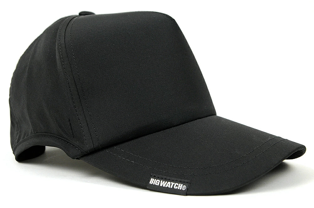 ウォータープルーフ（撥水加工）ラウンドキャップ BIGWATCH正規品 ブラック キャップ ビッグワッチ ゴルフ スポーツ ランニング 帽子 WPR-01 春 夏 秋 UVケア メンズ 帽子