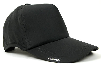 ウォータープルーフ（撥水加工）ラウンドキャップ BIGWATCH正規品 ブラック キャップ ビッグワッチ ゴルフ スポーツ ランニング 帽子 WPR-01 春 夏 秋 UVケア メンズ 帽子