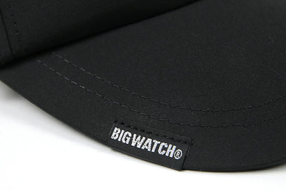 ウォータープルーフ（撥水加工）ラウンドキャップ BIGWATCH正規品 ブラック キャップ ビッグワッチ ゴルフ スポーツ ランニング 帽子 WPR-01 春 夏 秋 UVケア メンズ 帽子