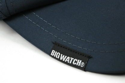 ウォータープルーフ（撥水加工）ラウンドキャップ BIGWATCH正規品 ネイビー キャップ ビッグワッチ ゴルフ スポーツ ランニング 帽子 WPR-02 春 夏 秋 UVケア メンズ 帽子