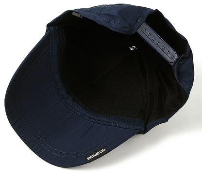 ウォータープルーフ（撥水加工）ラウンドキャップ BIGWATCH正規品 ネイビー キャップ ビッグワッチ ゴルフ スポーツ ランニング 帽子 WPR-02 春 夏 秋 UVケア メンズ 帽子