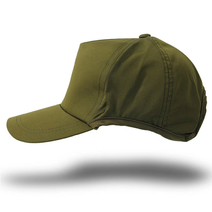 ウォータープルーフ（撥水加工）ラウンドキャップ BIGWATCH正規品  キャップ カーキ ビッグワッチ ゴルフ スポーツ ランニング 帽子 WPR-04 春 夏 秋 UVケア メンズ 帽子