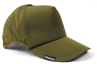 ウォータープルーフ（撥水加工）ラウンドキャップ BIGWATCH正規品  キャップ カーキ ビッグワッチ ゴルフ スポーツ ランニング 帽子 WPR-04 春 夏 秋 UVケア メンズ 帽子